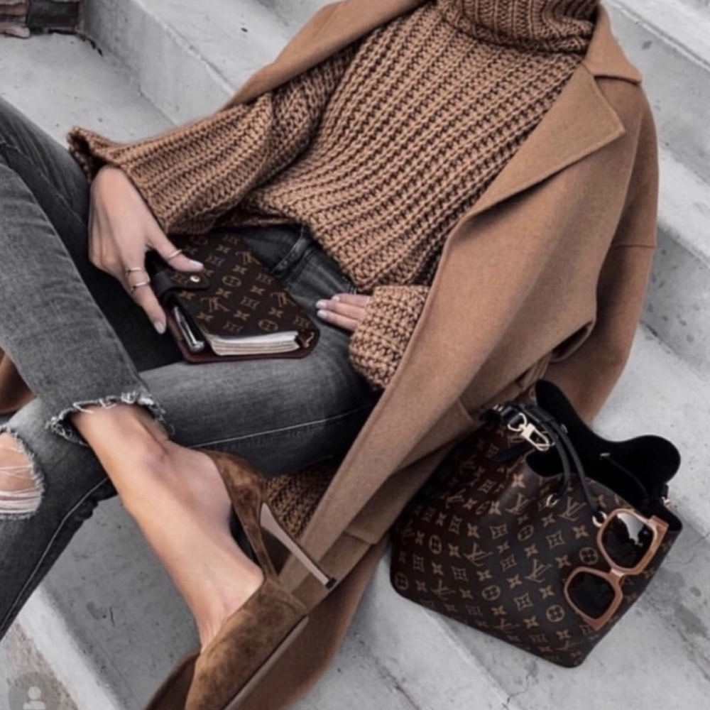 ZARA Blogger Favorite S Wool Mohair Turtleneck Sweater Oversized Chunky Knit Top - Picture 5 of 14